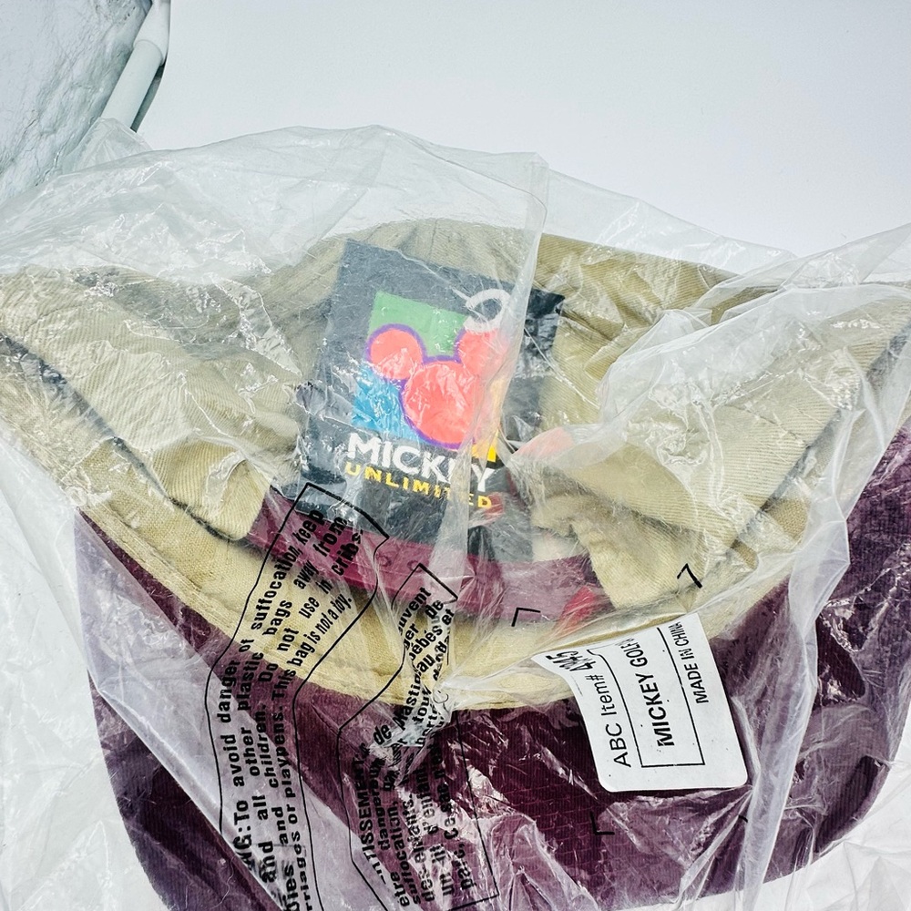 New Mickey Mouse Golf Pro Cap Hat NWT in Plastic Sealed - Picture 7 of 7